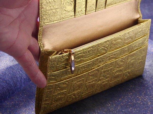 【楽天市場】3月26日開運財布の日・金運アップ・開運財布専門店 「財布屋」 日本の財布職人が作る開運の財布 金「開運星座」 長財布:財布屋