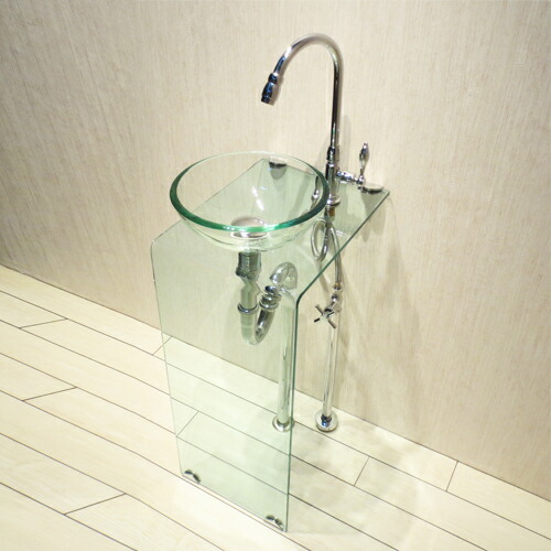 楽天市場 新品化粧台セット 軽くて丈夫なアクリル洗面化粧台セット クリア ガラス色 洗面セット 洗面ボール Diy 北欧 インテリア デザイン おしゃれ かわいい 洗面所 水道 蛇口 止水栓 サロン 自宅 美容 理容 Salon Market