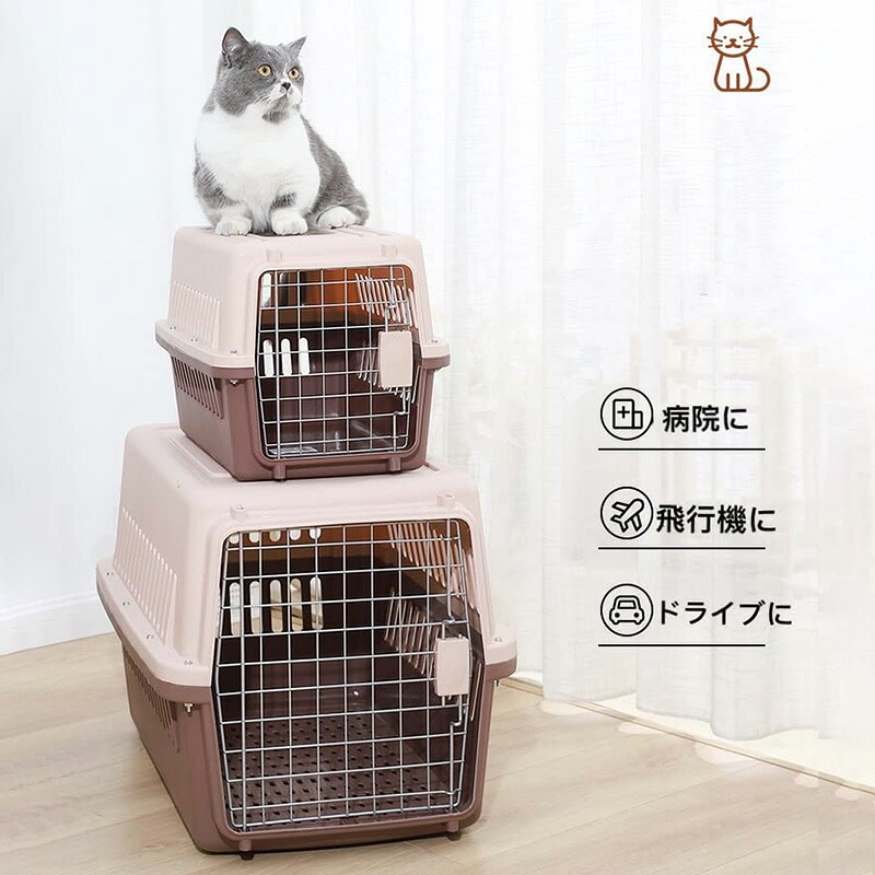 愛玩動物 猫 犬 旅行バッグ 飛行持ってくるボックス席、旅する犬掘っ立て小屋 携帯型 猫伏せ籠愛玩動物装置 キャットドッグカーボックス  飛行持ってくる預ける売りわたす用旅行バッグ 持ってくるキャットドッグケージ アウトボックス席 露営持ちはこび 伏せ籠 運転うしろ側 XL大きさ