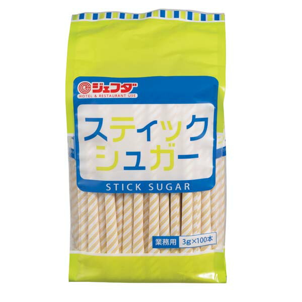 スティックシュガー 楽天市場】スティックシュガー 3g×100本 JFDA ジェフダ : 食品の