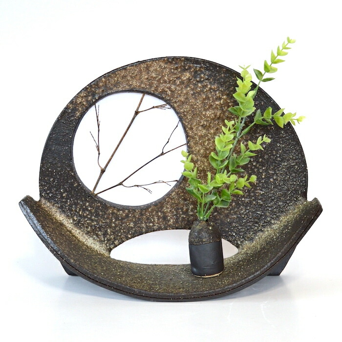 楽天市場】扇型 花器 (小) 信楽焼 陶器 花器 花瓶 彩り屋 : 彩り屋