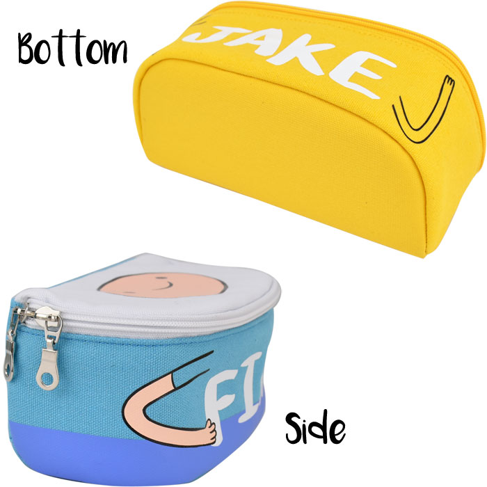 楽天市場 アドベンチャータイム ペンケース 筆箱 文具 化粧ポーチ コスメポーチ キャンバス 帆布 大容量 大きめ ダブルジッパー マチ付き フィン ジェイク Bmo 女子 男子 男女兼用 高校生 中学生 ユニセックス レディース 女性 大人 大学生 可愛い かわいい 人気