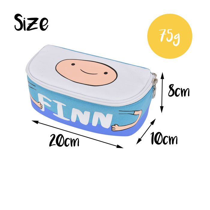 楽天市場 アドベンチャータイム ペンケース 筆箱 文具 化粧ポーチ コスメポーチ キャンバス 帆布 大容量 大きめ ダブルジッパー マチ付き フィン ジェイク Bmo 女子 男子 男女兼用 高校生 中学生 ユニセックス レディース 女性 大人 大学生 可愛い かわいい 人気