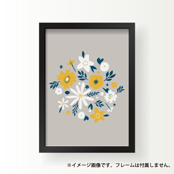 White Wreath イラスト おしゃれ 玄関 雑貨 一人暮らし おうち時間 北欧 インテリア アート ポスター B2サイズ 大きい Rvcconst Com