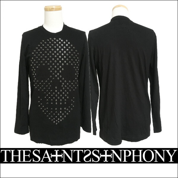 新作【THE SAINTS SINPHONY/セインツシンフォニー】OH MY DARLING Tシャツ（長袖・ブラック・BLK）メンズ【送料無料】ブラック×ブラックプリントが大人カッコイイ！定番のスカルプリントはマストな王道デザインです！【インポート】【正規品】