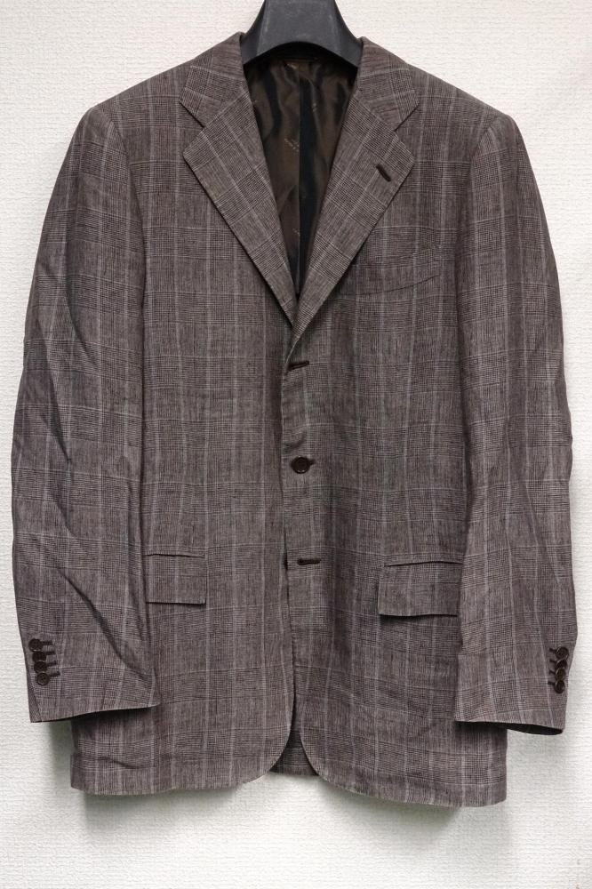 希少XL相当 キートン テーラードジャケット ネイビー ストライプ柄 Kiton 希少XL相当 キートン テーラードジャケット ネイビー ストライプ柄