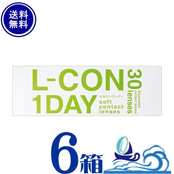 6箱セット ワンデー Lcon 医薬品 コンタクト 介護 エルコンワンデー シンシア エルコン 送料無料 送料無料 花粉対策にも非イオン性レンズがおすすめ L Con 1箱30枚入 Lcon Sincere 1day
