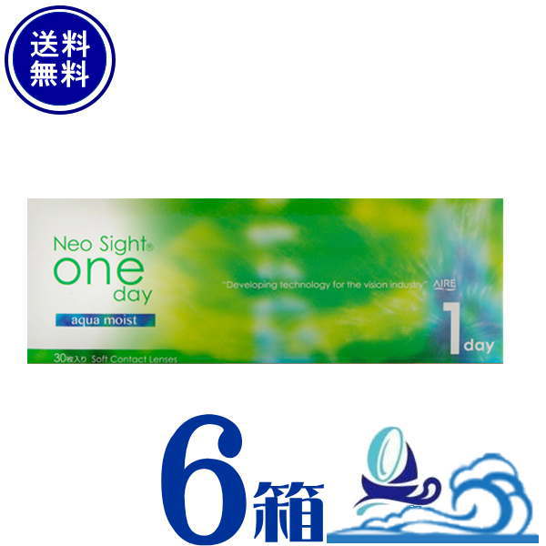 アイレ ネオサイトワンデー アクアモイスト 6箱仕掛ける (1箱30枚入)【製造業者直送 貨物輸送無料】 aire neosight aqua moist【1day】