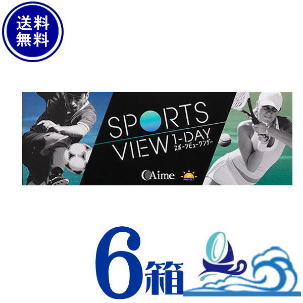 スポーツビューワンデー 6箱セット (1箱30枚入) 【メーカー直送 送料無料】AIME アイミー 1日使い捨て SPORTS VIEW ONEDAY【代引不可】 12,870円