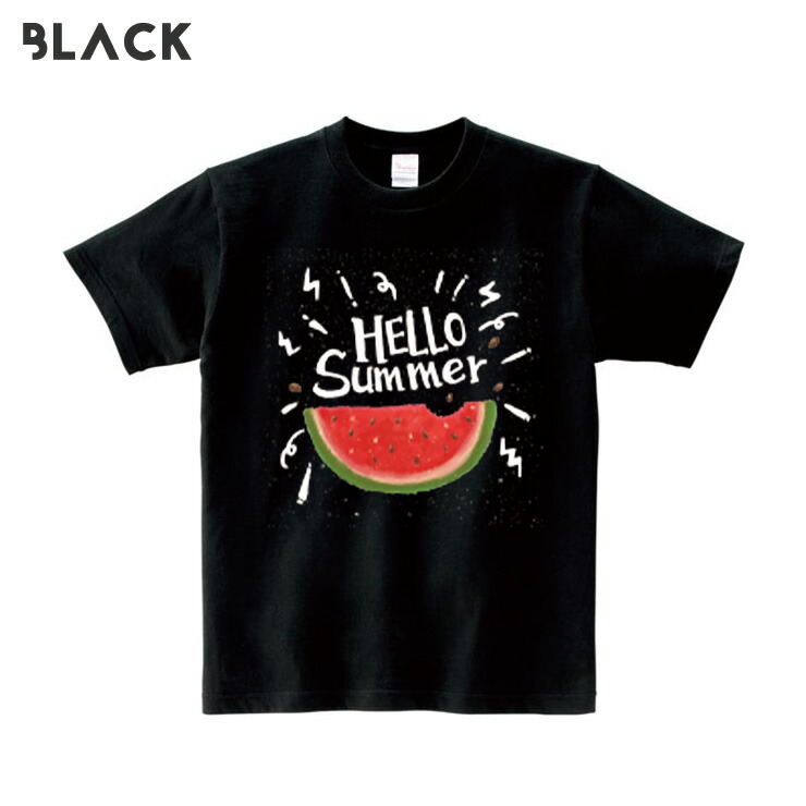 驚きの価格が実現 Tシャツ メンズ レディース 半袖 ペア カップル Hello サマー スイカ Water Melon オシャレ 大人かわいい かっこいい ポイント トレンド Tシャツ 可愛いtシャツ Batesmartin Com
