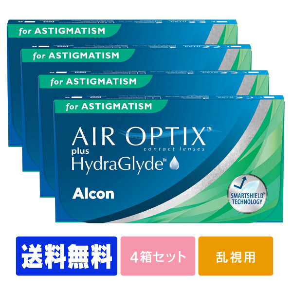 【貨物輸送無料】  エアオプティクスプラス ハイドラグライド 乱視用 4箱 郵便受け便書き割り ( コンタクトレンズ 接点  日本アルコン 大気圏 オプティクス 足し加える ハイドラグライド )