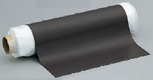 天然ゴム磁石 0.8×1020mm×10Ｍ巻 茶
