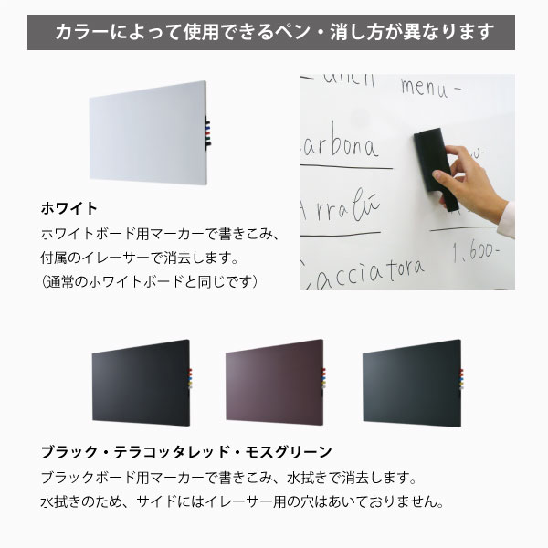 新作【safro・壁掛け】おしゃれなふちなしホワイトボード 日本製
