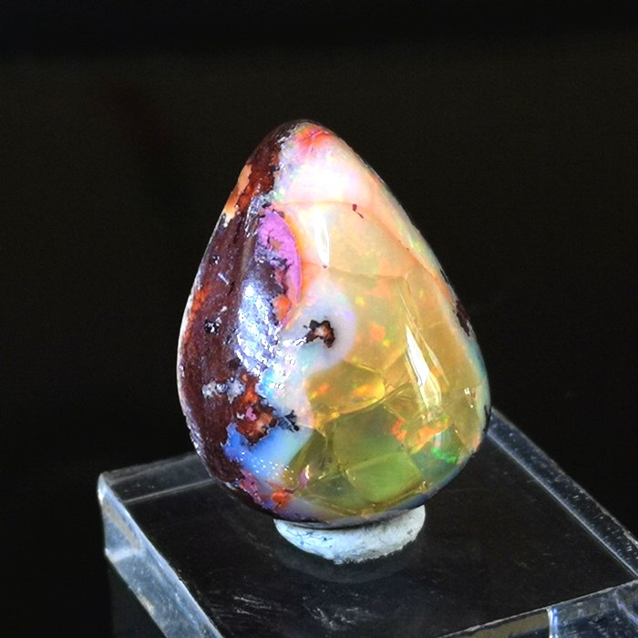 愛用 最新入荷 素晴らしい游色 カンテラオパール ルース 8.6ct Mexico