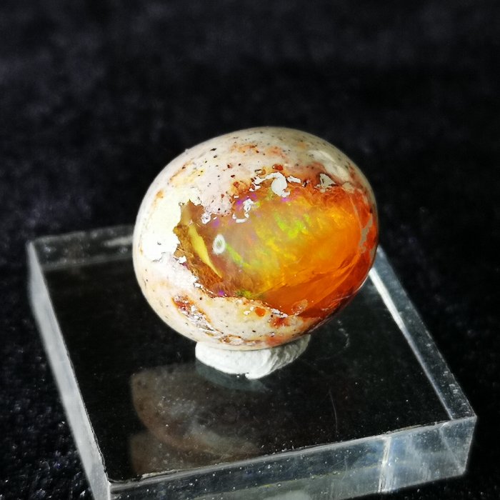 最新入荷!!かわいしい色合いのオレンジカンテラオパール ルース 11.8ct Mexico産 【送料無料】