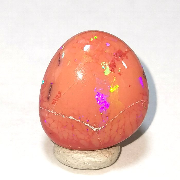最新入荷!キラキラと游色が浮かぶオパールルース 18ct Mexico産【送料無料】