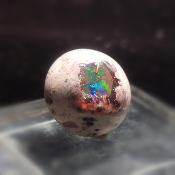 小粒ながらきれいな游色!カンテラオパールルース メキシコ産 ファイヤーオパール カンテラオパール 0.89g 4.45ct Mexico産 【送料無料】 15,840円