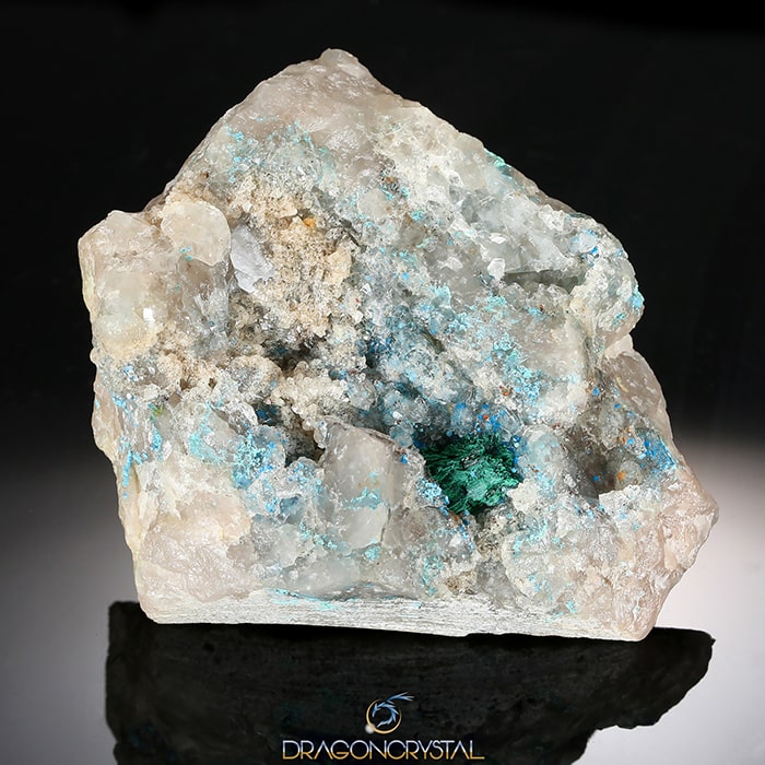 ナミビア産 【『シャッタカイトインクォーツ・Shattukite in Quartz』196.8g】 【送料無料】