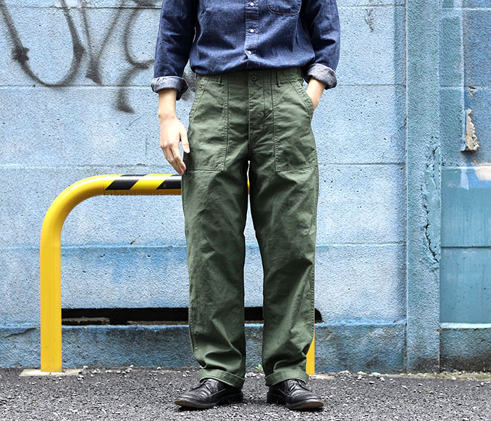 orslow オアスロウ ベイカーパンツ スリムフィットファティーグ