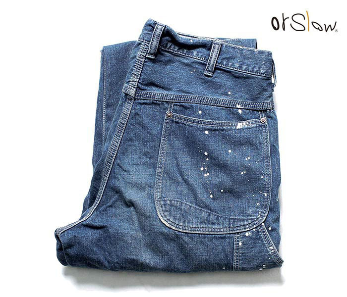 楽天市場】orSlow オアスロウ ペインターパンツ デニム ユーズド