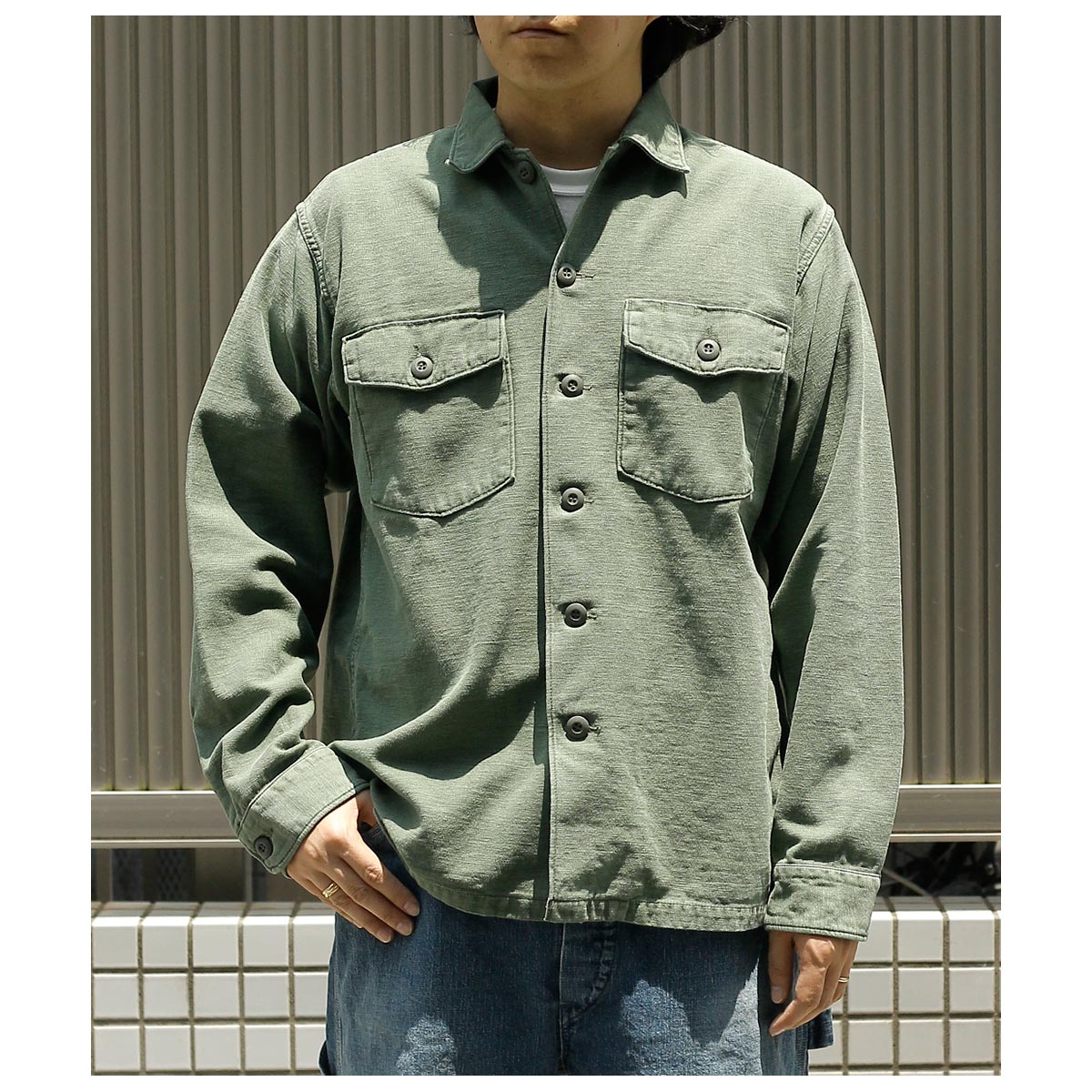 美品 オアスロウ USアーミー ファティーグシャツ ミリタリーシャツ 1 美品 オアスロウ USアーミー ファティーグシャツ ミリタリー