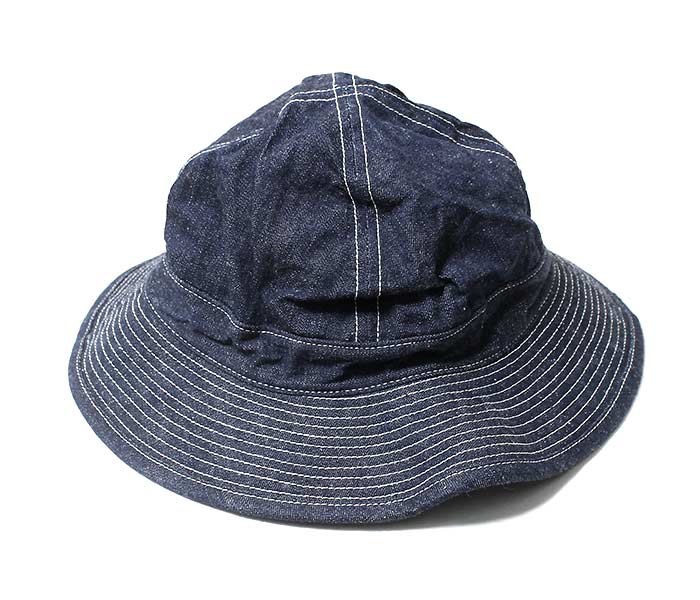 予約商品(お届け予定 8-9月頃以降) orSlow オアスロウ ハット U.S.NAVY デニム ミリタリーハット 03--001 US NAVY HAT UNISEX MADE IN JAPAN (03--001-81W-RESERVE)｜アンドフェブ