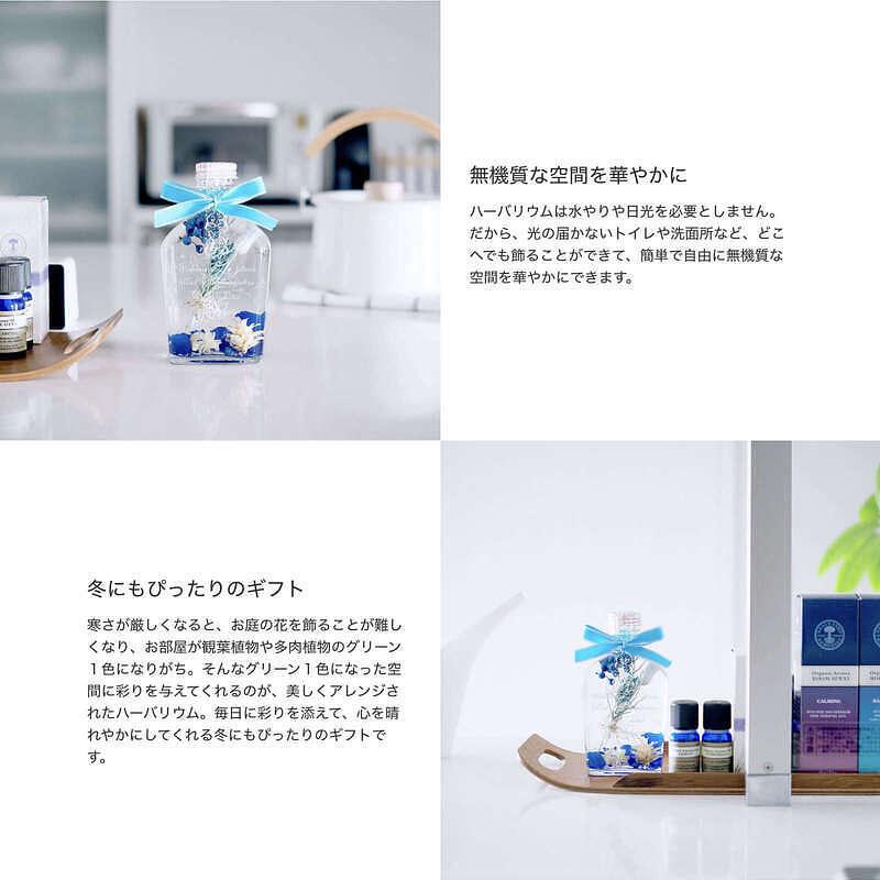 【送料無料】【名入れ】選べるデザインとメッセージが入るオリジナルハーバリウムLオレンジフラフィオレンジ