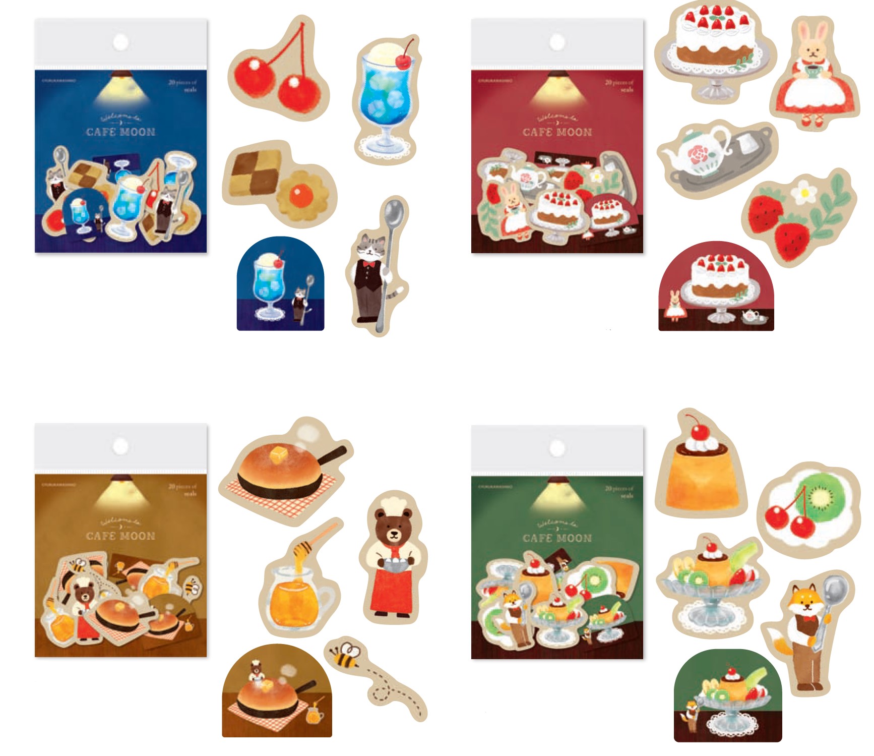 楽天市場】フレークシール カフェムーン 和紙フレークシール 再入荷 全