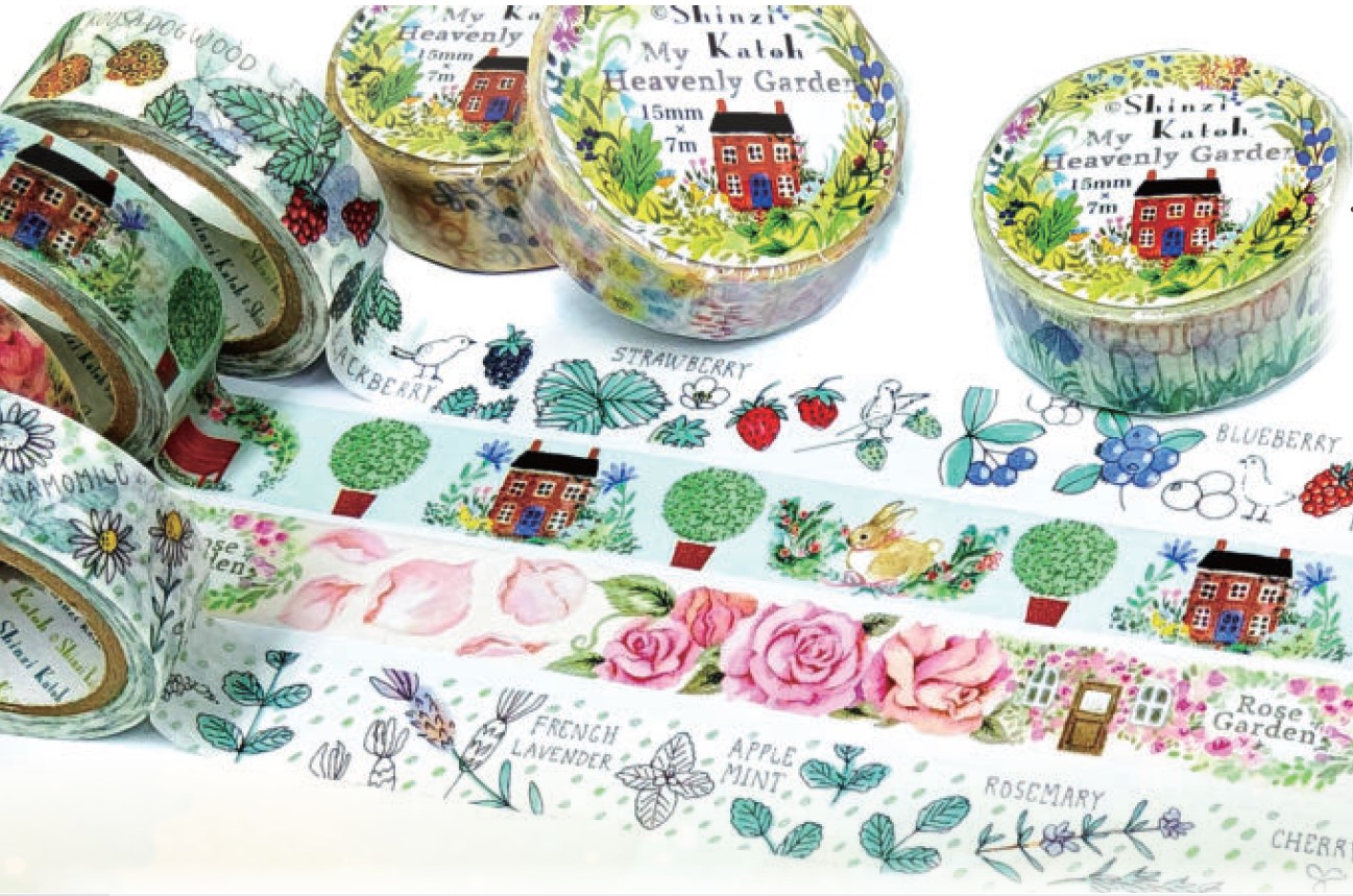 楽天市場】マスキングテープ 15mm ShinziKatoh ヘブンリーガーデン