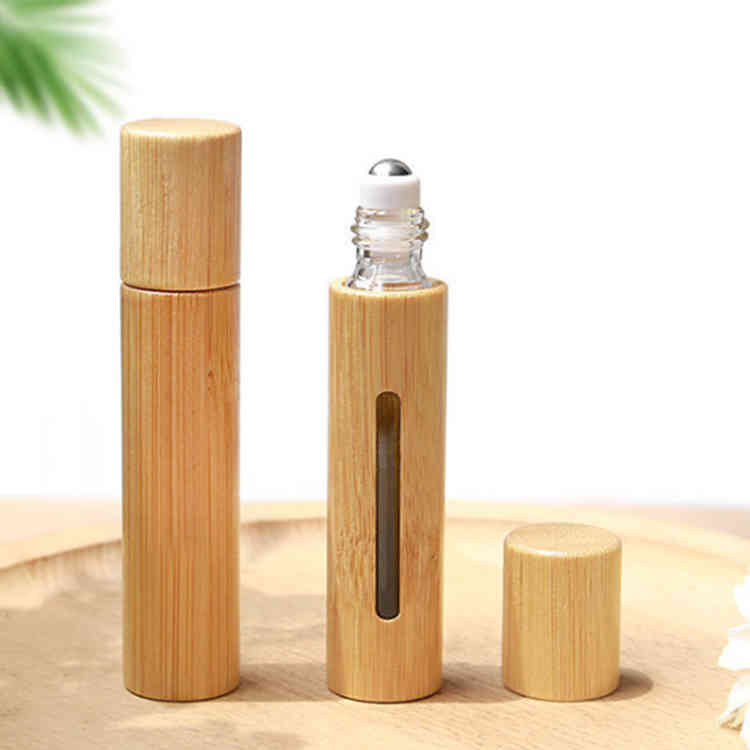 木製 アトマイザー 5ml 保存 10ml ケース ロールオンボトル 精油 アロマ 詰替 容器 遮光瓶 アロマオイル 瓶 オイル ロールオン ガラス