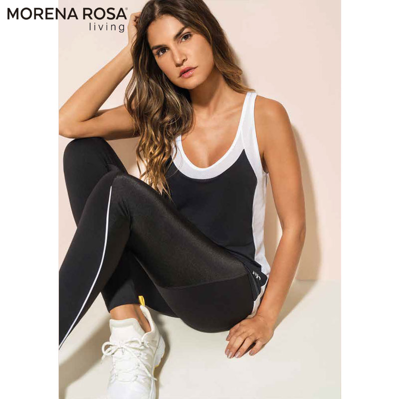 【Morena Rosa Living】華奢ラインレギンスパンツ ブラック