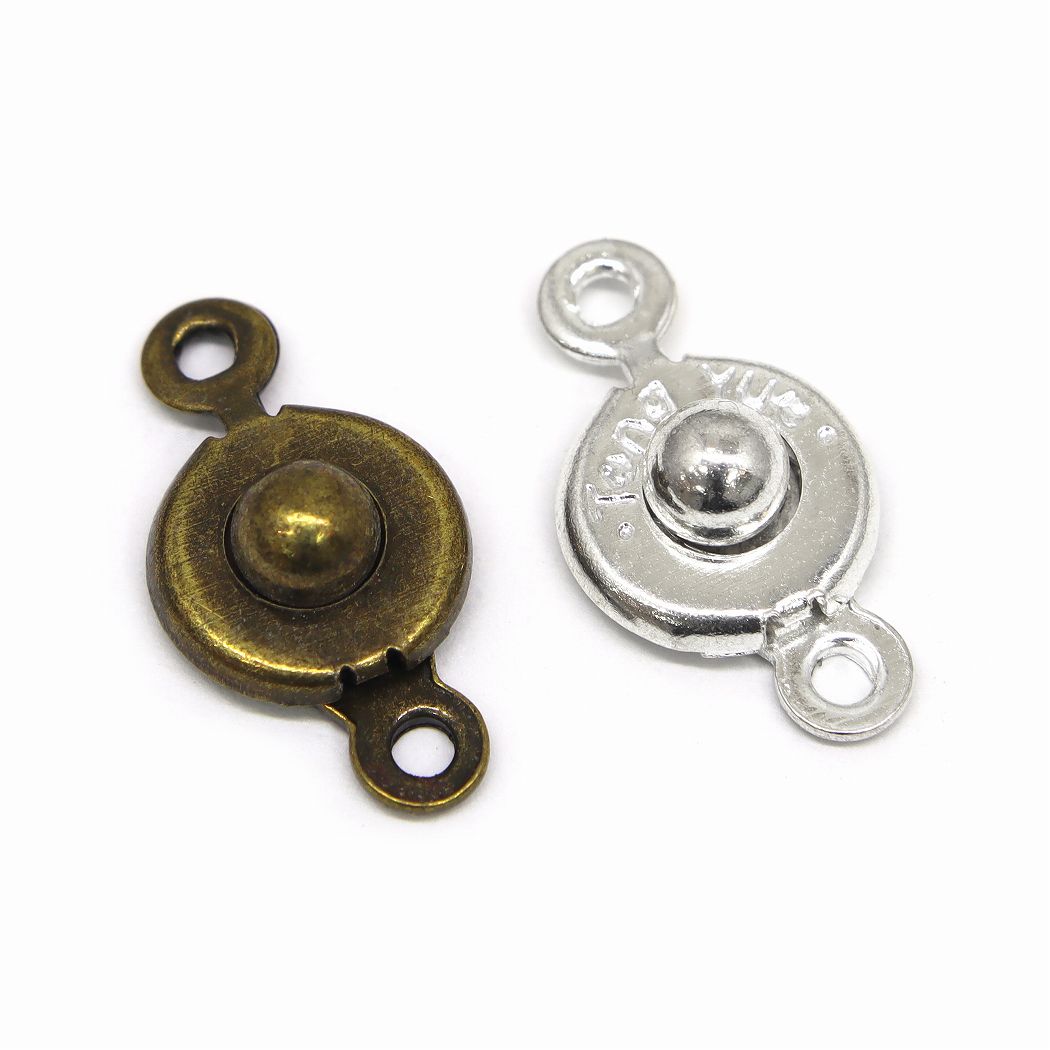 楽天市場】ニューホック 7.5mm アクセリーパーツ 留め具 シルバー