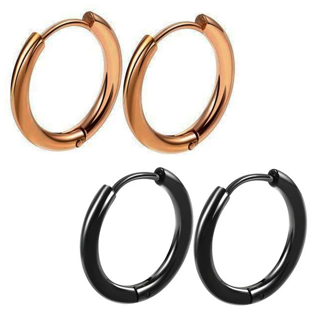 FUA 「GARDEN」ピアス ブラック Mサイズ 両耳 Garden | FUA accessory Online shop