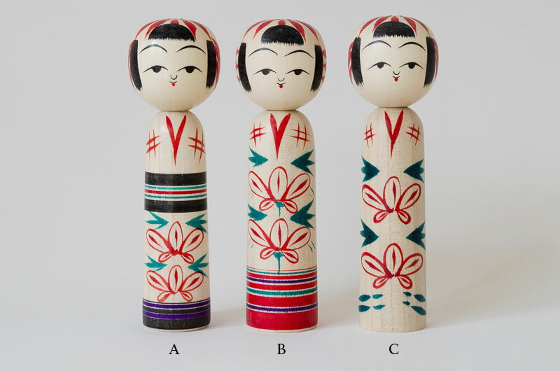 traditional kokeshi dolls