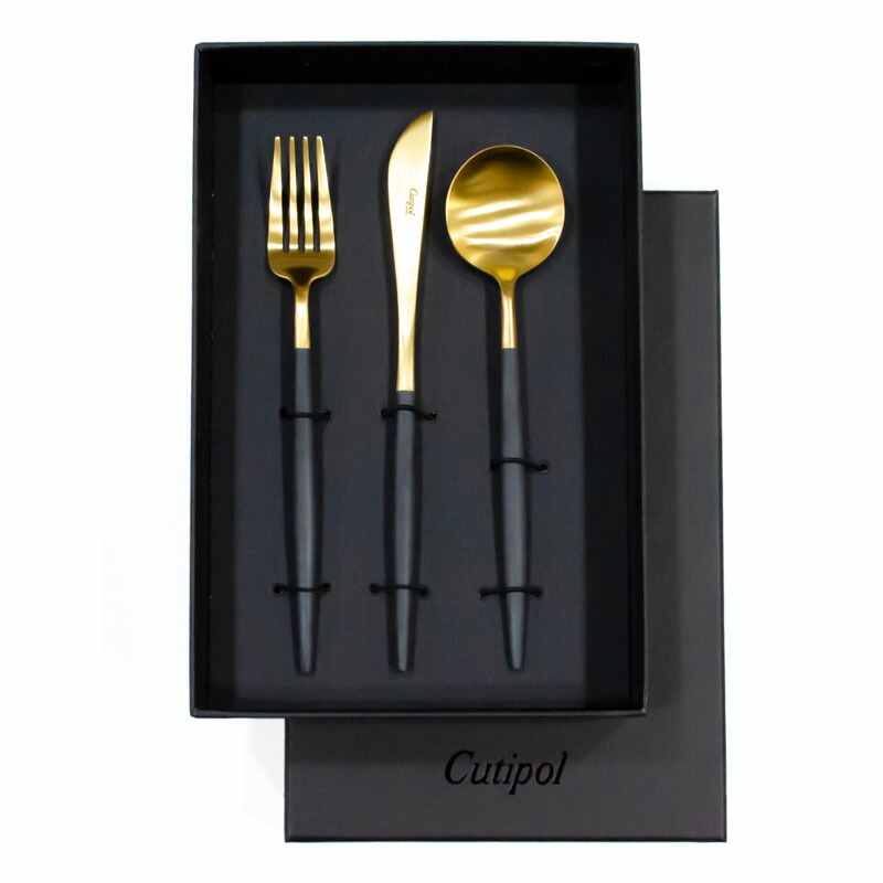 Cutipol カトラリーセット ブラックハンドル 国内正規品】Cutipol クチポール カトラリー / GOA ゴア / 黒