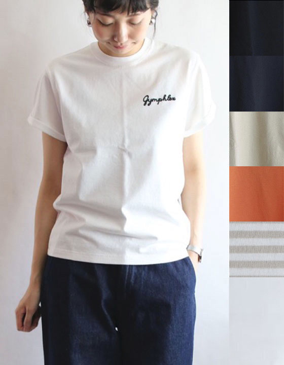 SALE 15％OFF Tシャツ レディース 半袖 コットンジャージー #GY-C0446COM ロールアップ 旧J-1155CH ジムフレックス 2025春夏 GYMPHLEX 30%OFF ジムフレックス/Gymphlex コットンジャージー