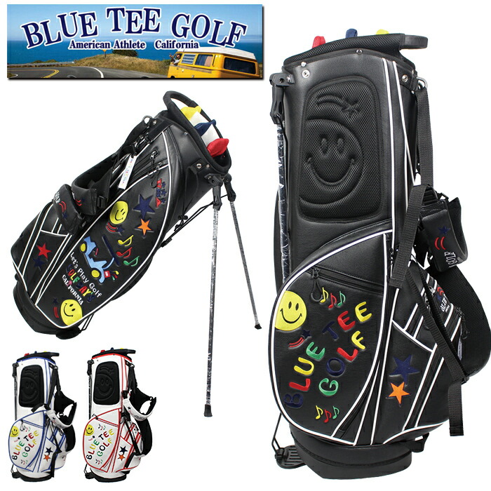 BLUE TEE GOLF ブルーティーゴルフ スマイル & スター カート スタンド 9インチ キャディバッグ 0130 新生活 プレゼント ギフト 敬老の日|ラクホグ公式ショップ