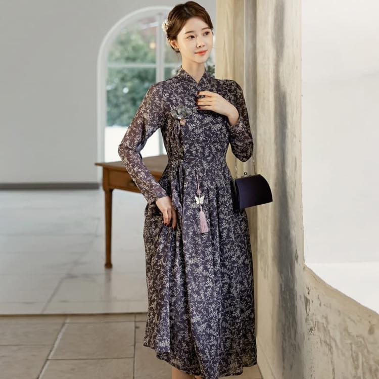 楽天市場】【韓服スタイル】蓮の花チョリックワンピース 春 夏