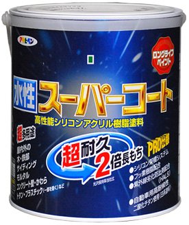 アサヒペン 水性ス−パ−コート 消白 1.6L