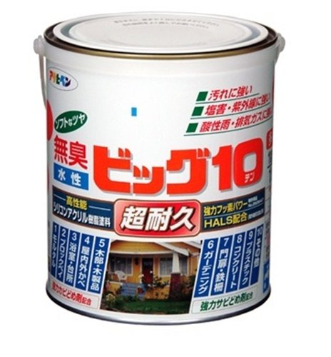 アサヒペン水性ビック10 多用途 白 1.6L
