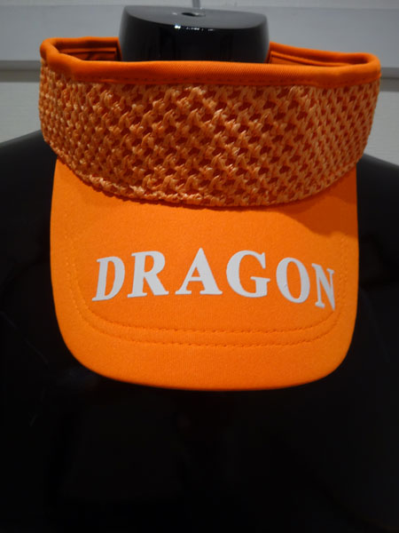 ○【2024年春夏】ダンスウィズドラゴン DANCE WITH DRAGON サンバイザー オレンジ色・白いこと【貨物輸送無料・代引っ張ること委員会無料】 心地好い ゴルフ  差し上げ物 差し上げ物にも