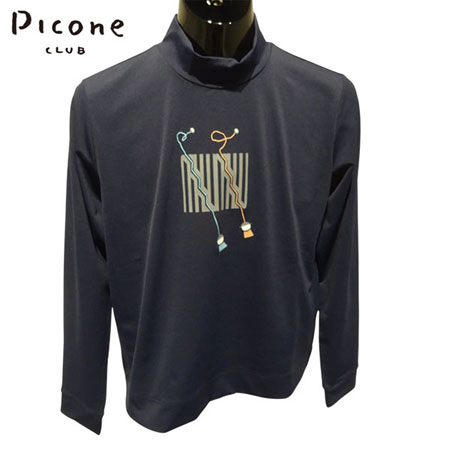 〈30%OFFセール〉【2025年春夏】レディース ピッコーネクラブ　PICONE CLUB　ハイネックプルオーバー　ネイビー（060）・イエロー（049）・ホワイト（090）【送料無料・代引き手数料無料】 ゴルフウェア ギフト プレゼントにも