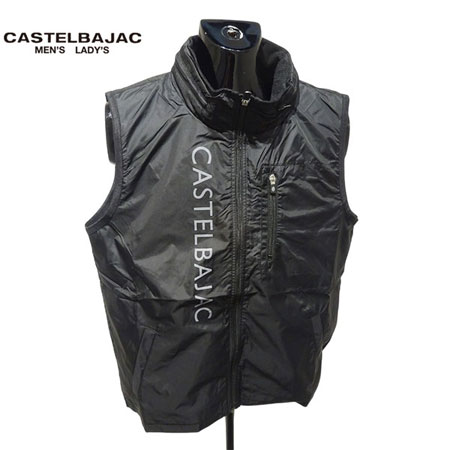 〈新春30%OFFセール〉【2025年秋冬】メンズ カステルバジャック CASTEL BAJAC　ベスト　ブラック（99）【送料無料・代引き手数料無料】 ギフト プレゼントにも