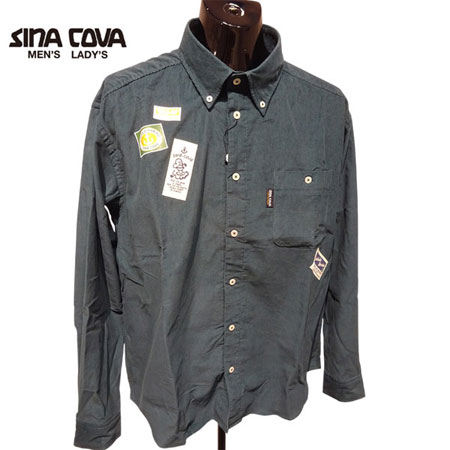 【2025年秋冬】メンズ シナコバ SINA COVA　シャツ　グリーン（490）・ブルー（290）【代引き手数料無料】 おしゃれ マリン ギフト プレゼントにも