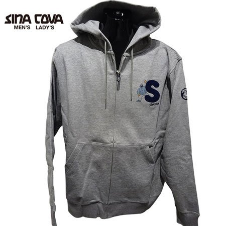 【2025年秋冬】メンズ シナコバ SINA COVA　パーカー　グレー（150）・ネイビー（290）【代引き手数料無料】 おしゃれ マリン ギフト プレゼントにも
