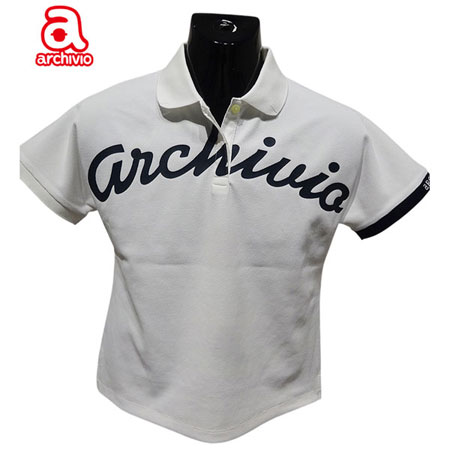 【2026年春夏】レディース アルチビオ archivio　ポロシャツ（半袖）　ホワイト（190）・ネイビー（060）【送料無料・代引き手数料無料】 ゴルフウェア ギフト プレゼントにも