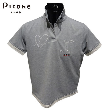 〈尖んがり10倍〉【2026年春夏】レディース ピッコーネクラブ PICONE CLUB スポーツシャツ（半袖） 薄墨色（089）・黒いこと（001）【貨物輸送無料・代引っ張ること委員会無料】 ゴルフ御召しもの 差し上げ物 差し上げ物にも