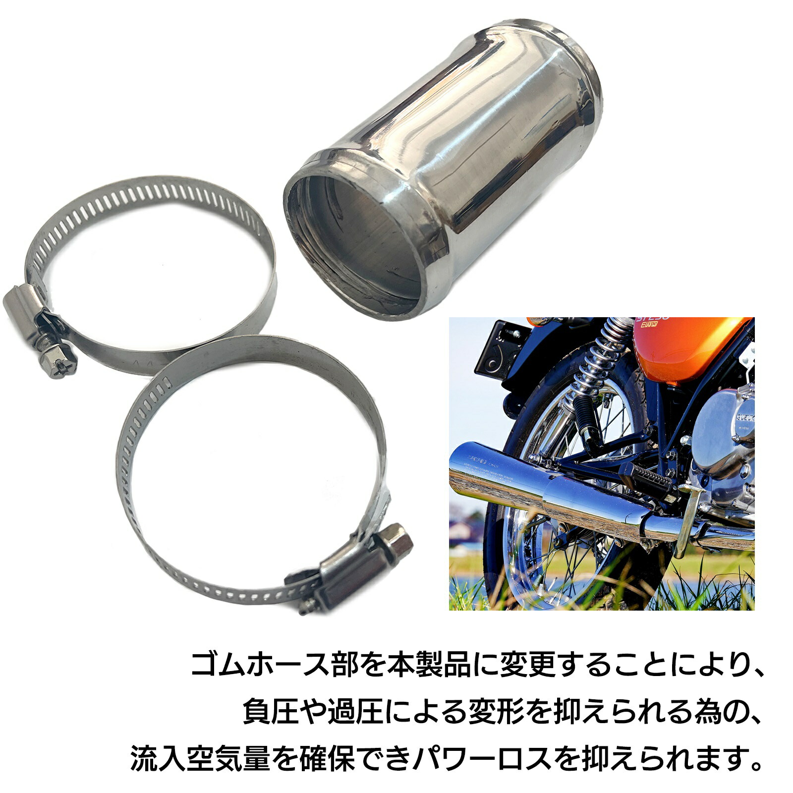 残りわずか】 ジョイントパイプ クランプ ホース接続金具 SN-307-HJ 38mm www.agroservet.com