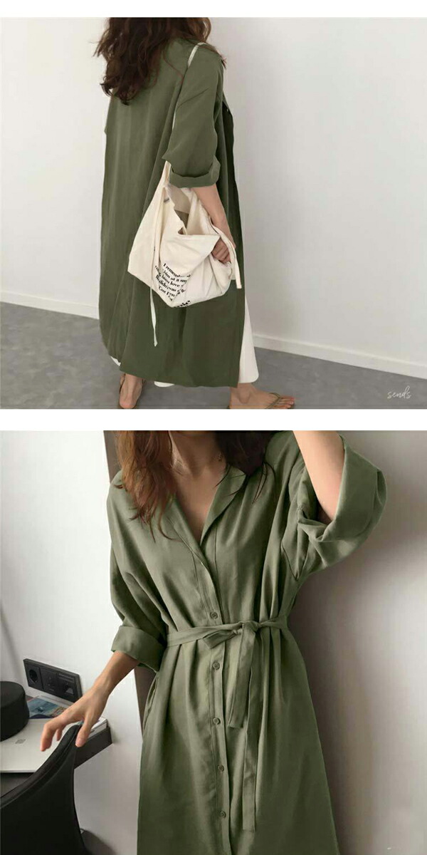 シャツワンピース ワンピース ロングシャツ オーバーサイズ レディース シャツワンピ とろみシャツ