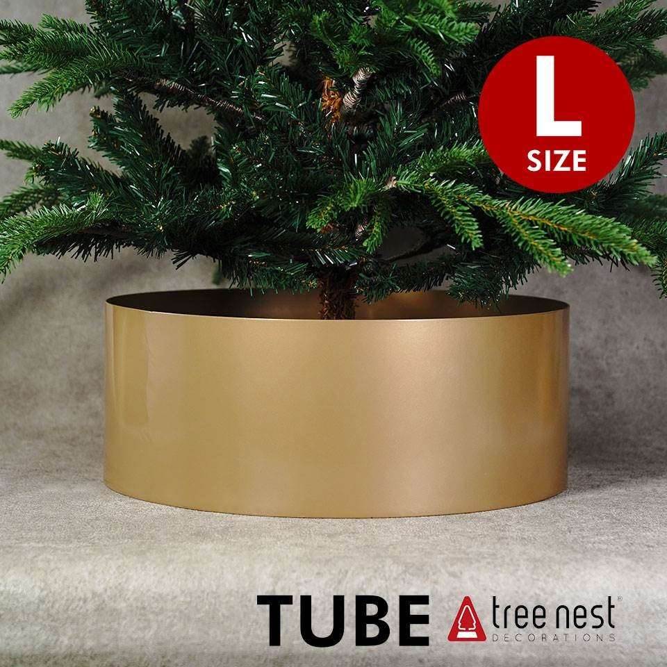 数量限定 特売 Tree Nest ツリースカート Tube チューブ Lサイズ ゴールド クリスマスツリーがランクアップします ツリーネスト ツリーデコレーション 超お手軽 数量は多 Www Gotoflynns Com